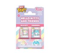 Funko Pop! Bitty - Juego de 2: Sanrio - Hello Kitty y Cinnamoroll - 2,2 cm coleccionables - Idea de regalo - Calcetines de fiesta - Decoración para tartas