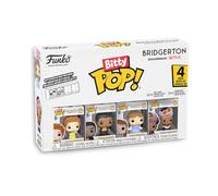 Funko Pop! Bitty: Netflix - Daphne Bridgerton, Queen Charlotte, Penelope Featherington y Simon Basset - Bridgerton coleccionable - Estante apilable incluido - Idea de regalo - Bolsas de fiesta