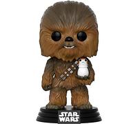 Funko - POP! Bobble Colección Star Wars - Figura Chewbacca con Porg (14748)