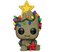 Funko Pop! Bobble Marvel: Guardians of The Galaxy - Holiday - Groot - Guardianes de la Galaxia - Figura de Vinilo Coleccionable - Idea de Regalo- Mercancia Oficial - Juguetes para Niños y Adultos