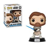 Funko POP! Bobble: Star Wars: Clone Wars: Obi Wan Obi-Wan Kenobi - Figuras Miniaturas Coleccionables Para Exhibición - Idea De Regalo - Mercancía Oficial - Juguetes Para Niños Y Adultos - Fans De TV