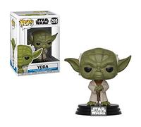 Funko POP! Bobble: Star Wars: Clone Wars: Yoda - Figuras Miniaturas Coleccionables Para Exhibición - Idea De Regalo - Mercancía Oficial - Juguetes Para Niños Y Adultos - Fans De TV