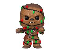 Funko POP Bobble: Star Wars: Holiday Chewbacca Con Lights - Figuras Miniaturas