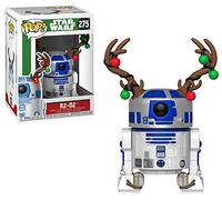Funko POP! Bobble: Star Wars: Holiday R2-D2 Con Antlers - Figuras Miniaturas Coleccionables Para Exhibición - Idea De Regalo - Mercancía Oficial - Juguetes Para Niños Y Adultos - Fans De Movies