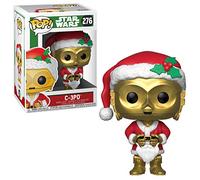 Funko POP! Bobble: Star Wars: Holiday Santa C-3PO - Figuras Miniaturas Coleccionables Para Exhibición - Idea De Regalo - Mercancía Oficial - Juguetes Para Niños Y Adultos - Fans De Movies