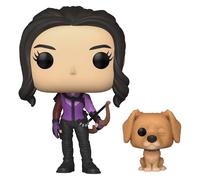 Funko pop! & buddy: hawkeye ? kate bishop with dog - hawkeye tv show