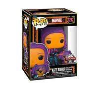 Funko POP! & Buddy: Marvel - Hawkeye - Kate Bishop Con Lucky The Pizza Dog - (Blacklight) - Ms. Marvel - Figuras Miniaturas Coleccionables Para Exhibición - Idea De Regalo - Mercancía Oficial