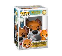 Funko Pop! & Buddy: Oliver and Company - Dodger with Oliver - 1 in 6 Chance of Receiving The Rare Chase Variant - Styles May Vary - Figura de Vinilo Coleccionable - Idea de Regalo - Mercancía Oficial
