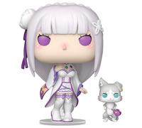Funko pop! & buddy: re: zero - emilia with puck - figura de vinilo col