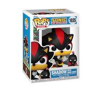 Funko Pop! & Buddy: Sonic The Hedgehog - Shadow with DChao | Merchandising Oficial de Videojuegos - Figura de Vinilo Coleccionable para Decoración - Regalo Friki de Cumpleaños