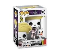 Funko Pop! & Buddy: The Nightmare Before Christmas - Jack Skellington with Zero - (Beach) - Figura de Vinilo Coleccionable - Idea de Regalo- Mercancia Oficial - Juguetes para Niños y Adultos