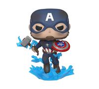 Funko Pop! Marvel: Captain America with Broken Shield & Mjolnir