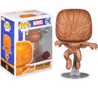 Funko Pop Capitán América Spider-Man Madera Deco Edición Especial Vinilo Figura
