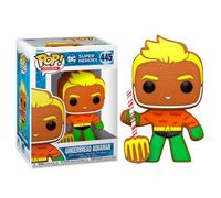POP Funko Heroes: DC Holiday - Aquaman - Gingerbread | Merchandising Oficial de Superheroes - Figura de Vinilo Coleccionable para Decoración - Regalo Friki de Cumpleaños
