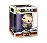 Funko Pop! Deluxe: Star Wars - Duel of The Fates - Qui Gon Jinn Gon - Exclusiva Amazon - Figura de Vinilo Coleccionable - Idea de Regalo- Mercancia Oficial - Juguetes para Niños y Adultos