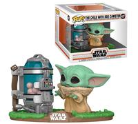 Funko Pop Deluxe Star Wars The Mandalorian Baby Yoda con Tarro de Huevos