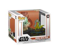 Funko Figura vinilo The Mandalorian – Grogu con rana Pop! Deluxe 720 Multicolor