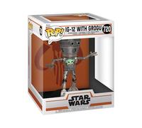 Funko Pop! Deluxe: Star Wars The Mandalorian - Grogu (Baby Yoda) IG-12 | Merchandising Oficial de Ciencia Ficción - Figura de Vinilo Coleccionable para Decoración - Regalo Friki de Cumpleaños