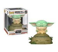 Funko Pop Deluxe Star Wars The Mandalorian Grogu Usando la Fuerza