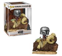 Funko Pop Deluxe Star Wars The Mandalorian: Mandaloriano con Baby Yoda en Bantha