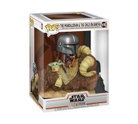 Funko Pop! Deluxe: Star Wars: The Mandalorian - Mando On Bantha with Grogu (The Child, Baby Yoda) - Figura de Vinilo Coleccionable - Idea de Regalo- Mercancia Oficial - Juguetes para Niños y Adultos
