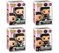 Funko Pop Deporte Futbol Pack Completo X 4 Unidades Lionel Messi 01 Luis Suarez 02 Jordi Alba 03 Sergio Busquets 04 Figura Coleccionable
