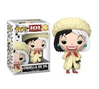 FUNKO POP! DISNEY: 101 DÁLMATAS - CRUELLA DE VIL, 90259, Nº1663, TIENDA CON LICENCIA OFICIAL, ENVÍO URGENTE 24-48 HORAS, FIGURA CABEZONA COLECCIONABLE DE VINILO, 100% ORIGINAL, JUGUETES, VILLANA, MALA