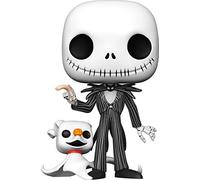 Funko Pop! Disney Christmas-10 Nightmare Before Christmas Jack Skellington with Zero - The Nightmare Before Christmas - Figura de Vinilo Coleccionable - Idea de Regalo- Mercancia Oficial