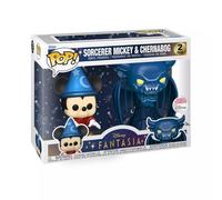 Funko Pop! Disney: Fantasia - Sorceror Mickey & Chernabog (edición metálica), paquete de 2