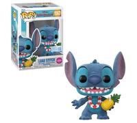 Funko Pop! Disney | Lilo & Stitch Luau Stitch Nº1567 | Figura de Vinilo Coleccionable | Hawaiano Disney Especial Edición (Flocked) | FS