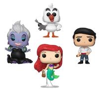 Funko Pop! Disney: Little Mermaid - Ursula - 4 Pack - Brillo de Diamante - Figura de Vinilo Coleccionable - Idea de Regalo - Mercancia Oficial - Juguetes para Niños y Adultos - Movies Fans