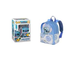 Funko Pop Disney Luau Stitch - Figura Coleccionable Lilo & Stitch, Disney Mochila Cheeky Joy Preescolar 22×27 cm 5L
