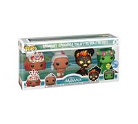 Funko Pop! Vinilo Disney Vaiana – Pack 4 (Moana/Gramma Tala/Te Ka/Te Fiti) Brilla en la Oscuridad