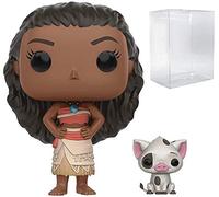 Funko POP Disney: Moana - Moana & Pua Pop! Figura de vinilo (incluye funda protectora compatible con Pop Box), multicolor, 3.75 pulgadas