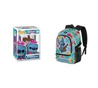 Funko Pop Disney Stitch Disfraz Cheshire - Figura Vinilo Lilo & Stitch, Disney Mochila Guitar Fan Fight 2.2 Verde 31×44 cm 24L