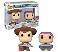 Funko Pop! Disney: Toy Story - Woody & Buzz Lightyear Paquete de 2 (edición limitada 2024 Entertainment Expo Shared Exclusive), 76830