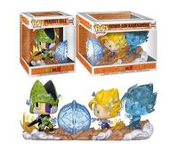 Funko Pop! Dragon Ball Z Pack 2 Figuras Cell vs Gohan Nº2222 + Father Son Kamehameha Nº2223 | Pop Deluxe + Pop Moment | Figuras de Vinilo Coleccionables