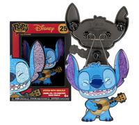 Funko pop! enamel pin disney lilo and stitch - stitch with ukulele - d