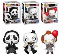 Funko Pop! - Figuras de vinilo de películas de terror, cara fantasma, Art the Clown y Pennywise, #2002, #2011, #2030, juego de 3