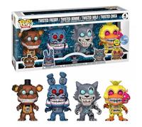 Funko Pop Five Nights at Freddys Twisted Ones Figura de vinilo coleccionable 4 piezas