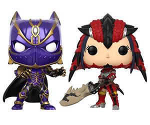Funko Pop! Games: - Marvel Pack Pop Vs Capcom: Infinite - 2 Figuras Black Panther Vs Monster Hunter
