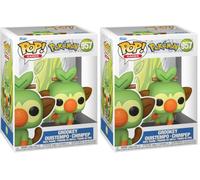 Funko Pop! Games: Pokemon - Grookey (Paquete de 2)