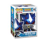 Funko Pop! Games: Sonic - Neo Metal Sonic - Metálico - Sonic The Hedgehog - Figura de Vinilo Coleccionable - Idea de Regalo - Mercancia Oficial - Juguetes para Niños y Adultos - Video Games Fans