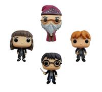 Funko Pop! Figura de vinilo coleccionable – Harry Potter – Albus Dumbledore W1 4PK – Oficial