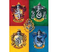 Pyramid Lienzo Harry Potter Colourful Crests 30x40cm