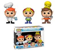 Funko Pop! Iconos de anuncios: Krispies de arroz de Kellogg: ¡Snap! ¡Crepitar! ¡Popular! 3 paquetes
