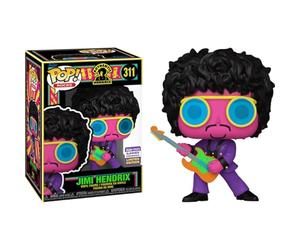 Funko Pop! Jimi Hendrix Blacklight 311 Summer Convention Limited 2023 (Shared Stickers)