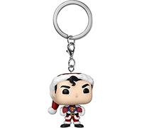 Funko Pop! Keychain: DC Holiday - Superman - (WMT) - DC Comics - Minifigura de Vinilo Coleccionable Llavero Original - Relleno de Calcetines - Idea de Regalo- Mercancia Oficial - Minifigura