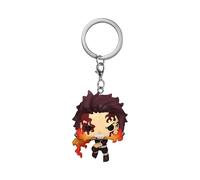 Funko Pop! Keychain: Demon Slayer - Tanjiro Kamado - (Dancing Flash) - Guardianes de la Noche - Minifigura de Vinilo Coleccionable Llavero Original - Relleno de Calcetines - Idea de Regalo