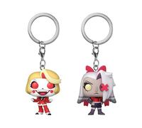 Funko Pop! Keychain: Hazbin Hotel - Charlie & Vaggie - 2 Pack - Llavero Llavero Original - Mini Figura Coleccionable - Regalo para calcetín - Idea de Regalo - Mercancía Oficial